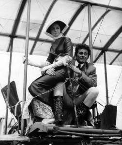 With Sarah Miles in "Those Magnificent Men in their Flying Machines."