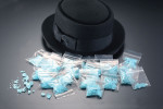 Bags of blue candy that look like the crystal meth cooked up by Walter White and his accomplices in Breaking Bad.