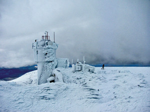 For bad weather, visit Mt. Washington in New Hampshire.