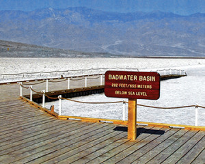 Lowest spot in the U.S. -- Death Valley, California.