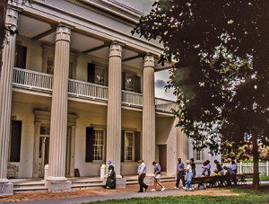The Hermitage, home of President Andrew Jackson, is an example of classical Greek architecture.