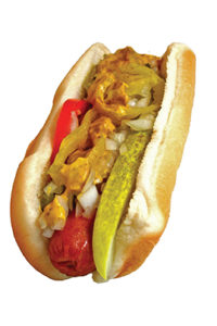 531411 - hot dog isolated on white