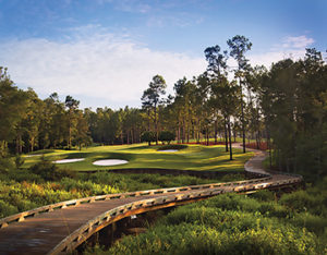 At the southern end of the Alabama, golfers will find newly renovated courses at Magnolia Grove. The topography at Magnolia Grove features creeks, marshland, and lakes with each of the 54 holes carved through indigenous hardwood and pine. The renovations have made the courses more "player friendly" while still keeping the integrity of Robert Trent Jones' original design. Magnolia Grove was recently named one of the "Top 50 Public Courses" by Golf World Magazine readers. The Crossings and Falls courses are also listed in Golf Digest's "Places to Play" as two of the nation's great value courses and as "America's Top 50 Affordable Courses."