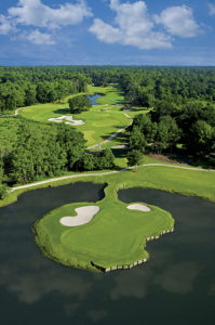 Lakewood Golf Club at the Marriott Grand Hotel - Island hole aerial